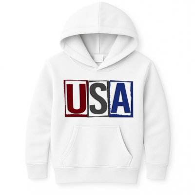 USA Patriotic 4th Of July Kids Hoodie