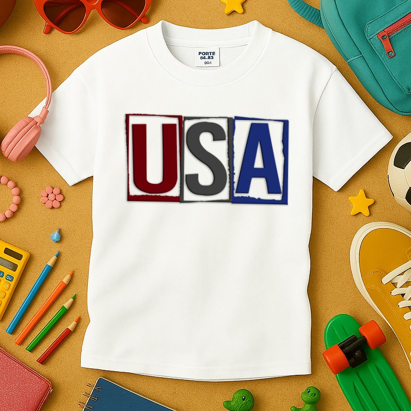 USA Patriotic 4th Of July Kids T-Shirt
