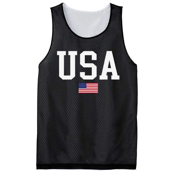 Usa Patriotic American Flag For Us Mesh Reversible Basketball Jersey Tank