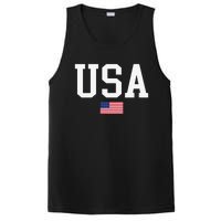 Usa Patriotic American Flag For Us PosiCharge Competitor Tank