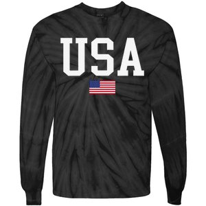 Usa Patriotic American Flag For Us Tie-Dye Long Sleeve Shirt