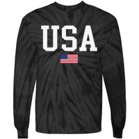 Usa Patriotic American Flag For Us Tie-Dye Long Sleeve Shirt