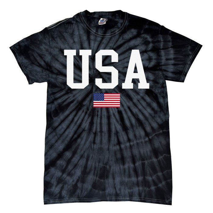 Usa Patriotic American Flag For Us Tie-Dye T-Shirt