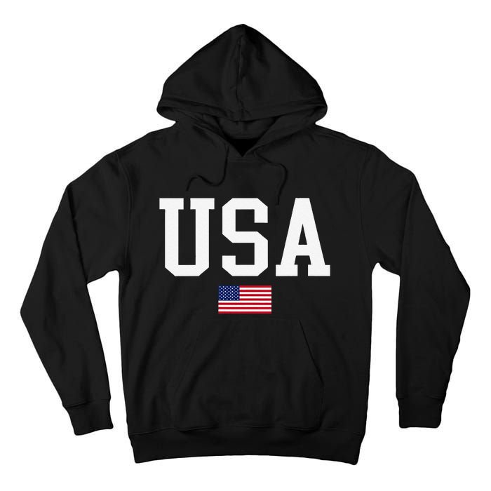 Usa Patriotic American Flag For Us Tall Hoodie