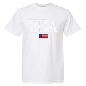 Usa Patriotic American Flag For Us Garment-Dyed Heavyweight T-Shirt