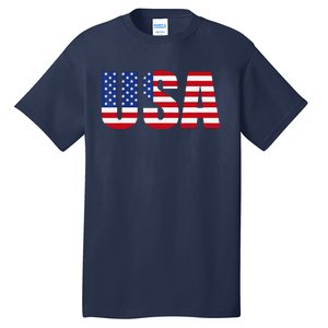 Usa Patriotic American Flag Tall T-Shirt