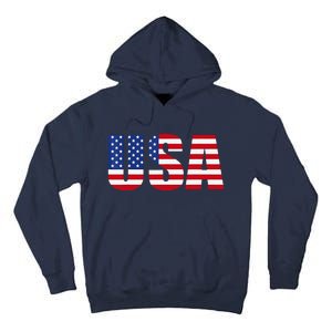 Usa Patriotic American Flag Tall Hoodie