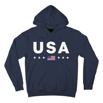 Usa Patriotic American Flag July 4th Hoodie