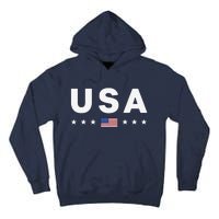 Usa Patriotic American Flag July 4th Tall Hoodie