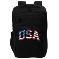 Usa Patriotic American Flag 4th Of July Impact Tech Backpack