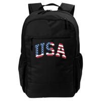 Usa Patriotic American Flag 4th Of July Daily Commute Backpack