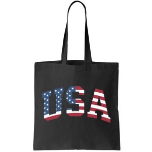 Usa Patriotic American Flag 4th Of July Tote Bag