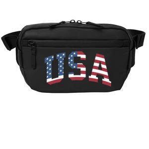 Usa Patriotic American Flag 4th Of July Crossbody Pack