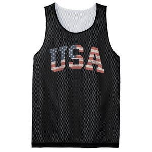 USA Patriotic American Flag Distressed Mesh Reversible Basketball Jersey Tank