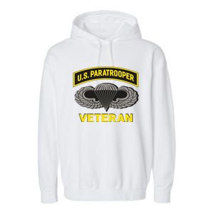 Us Paratrooper Airborne Division Army Veteran Gift Garment-Dyed Fleece Hoodie