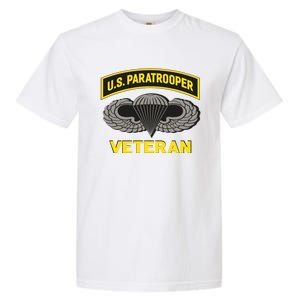 Us Paratrooper Airborne Division Army Veteran Gift Garment-Dyed Heavyweight T-Shirt