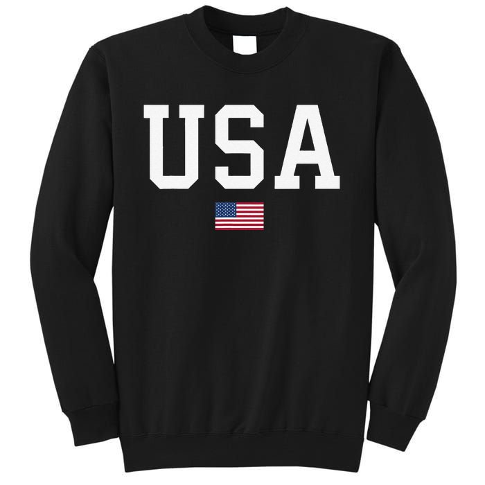 Usa Patriotic American Flag Tall Sweatshirt