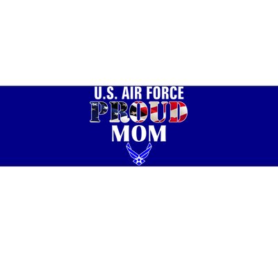 Us Proud Air Force Mom With American Flag Gift For Veteran Cool Gift Bumper Sticker