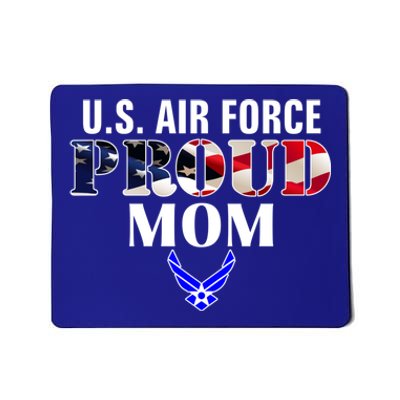 Us Proud Air Force Mom With American Flag Gift For Veteran Cool Gift Mousepad