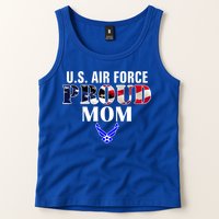 Us Proud Air Force Mom With American Flag Gift For Veteran Cool Gift Tank Top