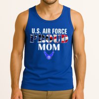 Us Proud Air Force Mom With American Flag Gift For Veteran Cool Gift Tank Top