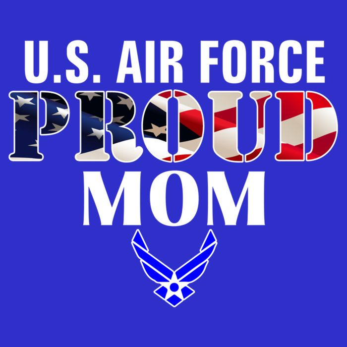 Us Proud Air Force Mom With American Flag Gift For Veteran Cool Gift Tank Top