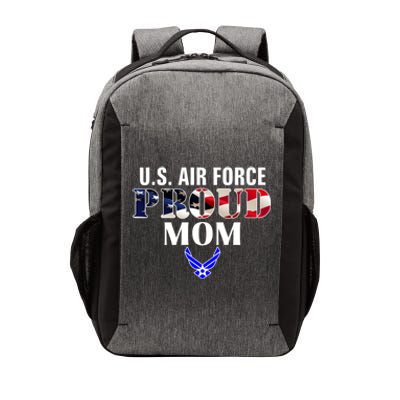 Us Proud Air Force Mom With American Flag Gift For Veteran Cool Gift Vector Backpack