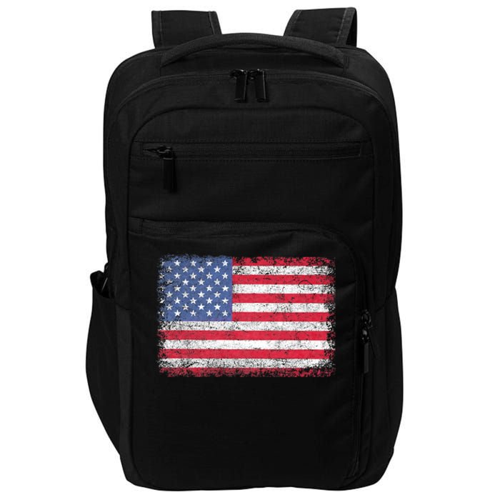 Usa Patriotic American Flag For Us 4th Of July Impact Tech Backpack