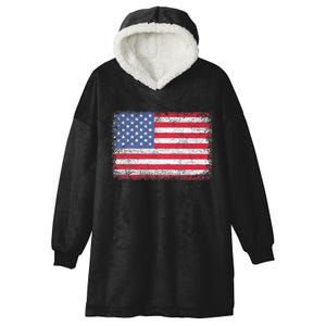 Usa Patriotic American Flag For Us 4th Of July Hooded Wearable Blanket