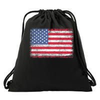 Usa Patriotic American Flag For Us 4th Of July Drawstring Bag