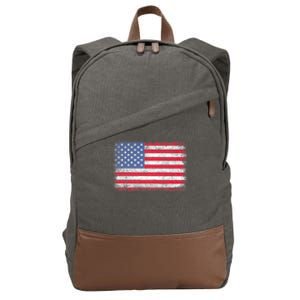 Usa Patriotic American Flag For Us 4th Of July Cotton Canvas Backpack