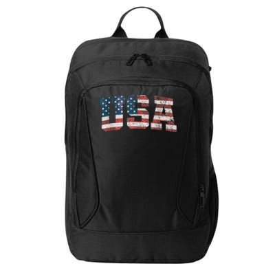 Usa Patriotic American Flag 4th Of July City Backpack