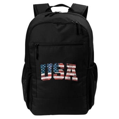 Usa Patriotic American Flag 4th Of July Daily Commute Backpack