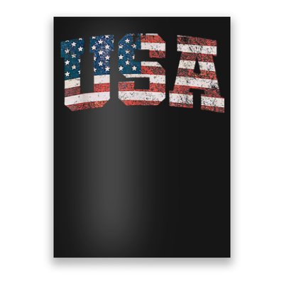 Usa Patriotic American Flag 4th Of July Poster