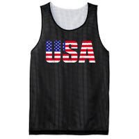 Usa Patriotic American Flag Retro American Flag 4th Of July Gifts Mesh Reversible Basketball Jersey Tank