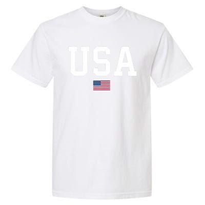 Usa Patriotic American Flag July 4th Garment-Dyed Heavyweight T-Shirt