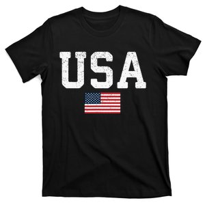 Usa Patriotic American Flag 4th Of July Independence Day T-Shirt