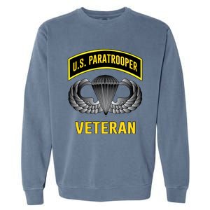 Us Paratrooper Airborne Division Army Veteran Cool Gift Garment-Dyed Sweatshirt