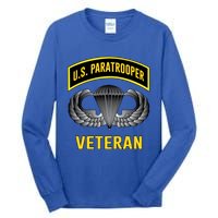 Us Paratrooper Airborne Division Army Veteran Cool Gift Tall Long Sleeve T-Shirt