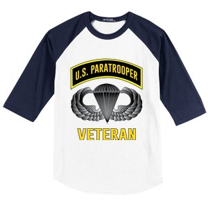 Us Paratrooper Airborne Division Army Veteran Cool Gift Baseball Sleeve Shirt