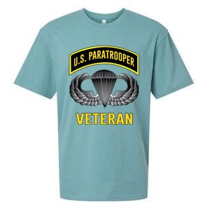 Us Paratrooper Airborne Division Army Veteran Cool Gift Sueded Cloud Jersey T-Shirt