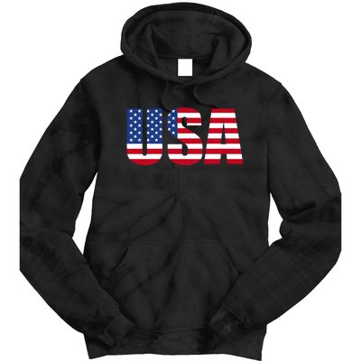 Usa Patriotic American Flag Tie Dye Hoodie