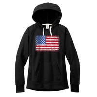 Usa Patriotic American Flag Us Women's Fleece Hoodie