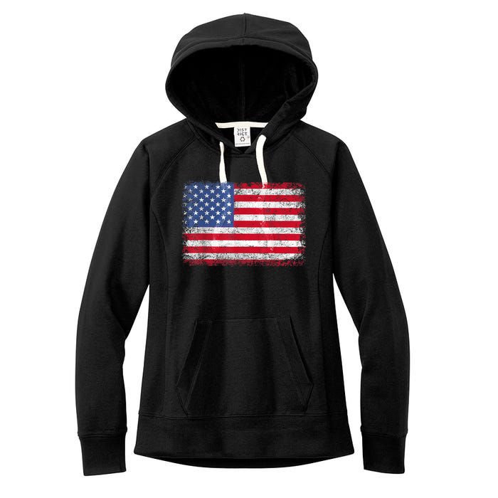 Usa Patriotic American Flag Us Women's Fleece Hoodie