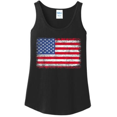 Usa Patriotic American Flag Us Ladies Essential Tank