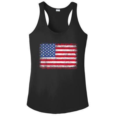 Usa Patriotic American Flag Us Ladies PosiCharge Competitor Racerback Tank