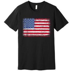 Usa Patriotic American Flag Us Premium T-Shirt