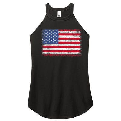 Usa Patriotic American Flag Us Women’s Perfect Tri Rocker Tank