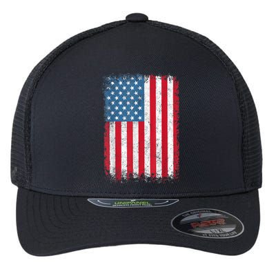 USA Patriotic American Flag For Men Women Kids Boys Girls US Flexfit Unipanel Trucker Cap