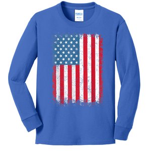 USA Patriotic American Flag For Men Women Kids Boys Girls US Kids Long Sleeve Shirt